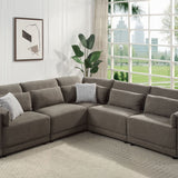 Rylie Modular Sectional Sofa With Toss Pillows