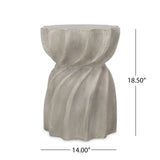 Modern Canis Side Table Outdoor Use - Gray