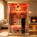 Blisspod I Vantaa RED I All-In-One - Full Spectrum + Red Light Therapy I Indoor Premium Sauna I 2 Person