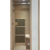 Blisspod | Vienna | Far Infrared Sauna | Canadian Hemlock Very Low EMF | 72.8"H x 35.4"W x 25.6"D | 1 Person