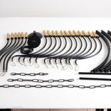 18-Light Industrial Iron Candle Chandelier