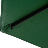 14.8 Ft Double Sided Outdoor Umbrella Rectangular Large with Crank (Dark Green)