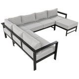 U_Style U-Shaped Outdoor Sectional Sofa Set