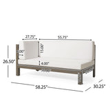 Brava X-Back 4-Piece White Outdoor Sofa Set