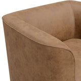 Brown Swivel Accent Chair