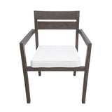 U_Style 7 Pieces Acacia Wood Outdoor Dining Set with Cushions