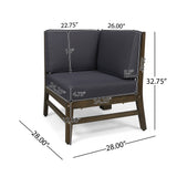 Perla 6-Piece Dark Grey Outdoor Sofa Set