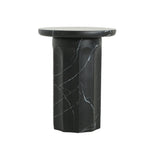 Outdoor Lightweight Concrete Marble Effect Side Table