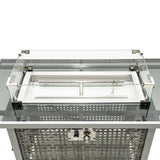 K&K 43' Propane Gas Fire Pit Table, Grey