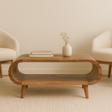 Amaya Nordic Style Oak-ish Coffee Table