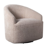 Upholstered 360 Degree Swivel Accent Chair