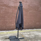Square 2.5x2.5M Outdoor Patio Umbrella with Solar LED Lights