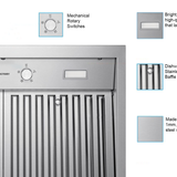 48 inch 750 CFM Wall Mount Range Hood - VICTORY Twister