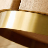Round Coffee Table with Sturdy MDF Pedestal
