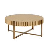 Modern Handcraft Drum Coffee Table