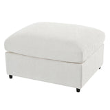 U-Style 130.3" 6-Seater Modular Sectional Sofa