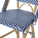 Outdoor PE Rattan French Barstool Set
