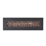 Modern Dark Grey 40' Outdoor Iron Propane Fire Pit