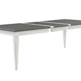 Katia Dining Table With Leaf - Gray / White