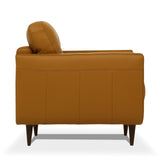 Radwan Camel Leather Sofa (Assembled)