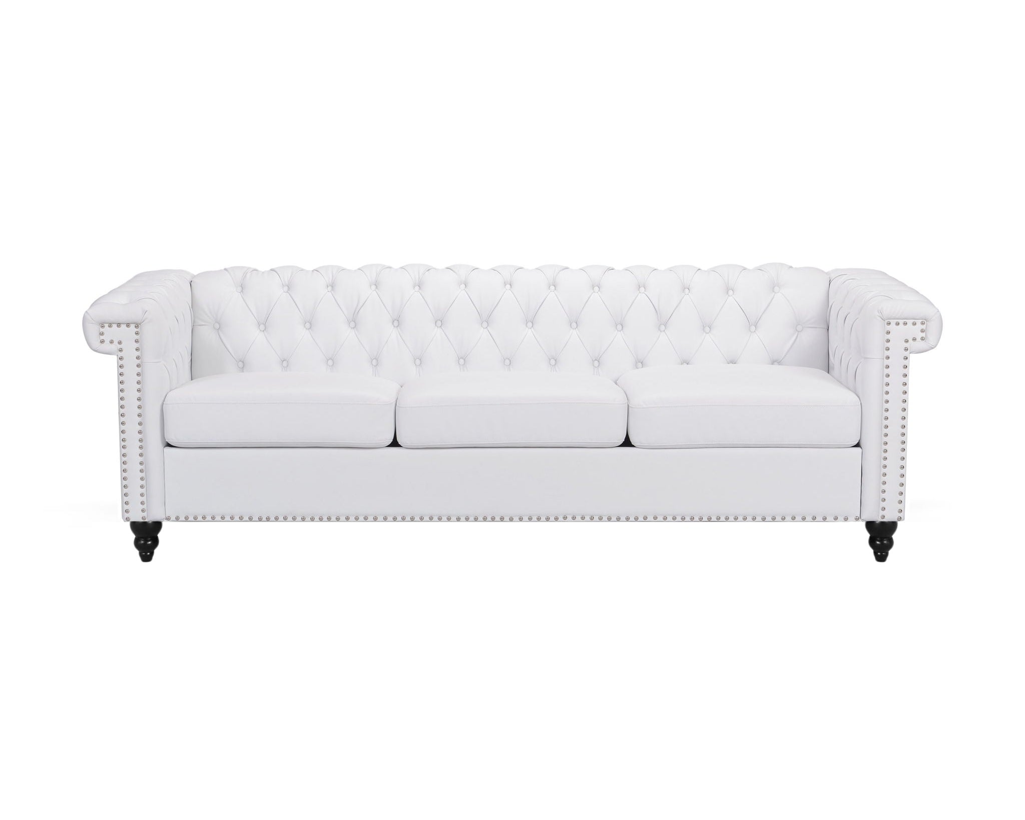 Chesterfield Style 3 Seater Sofa With Deep Button Tufting