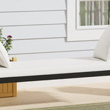 Patio Wooden Swing Chair Hanging Porch Swing Bench