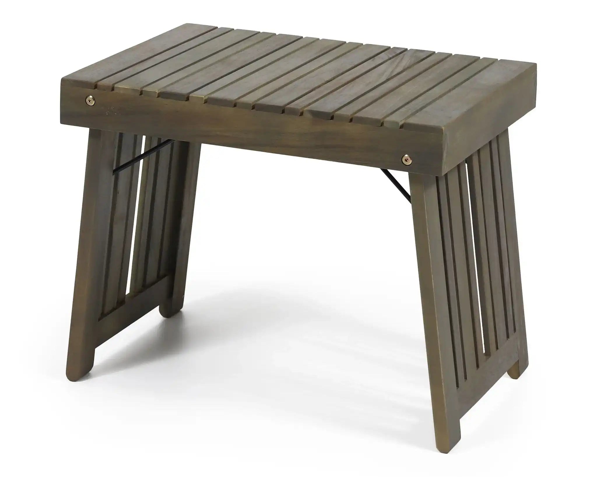 Temptation Outdoor Foldable Side Table With Slat Design