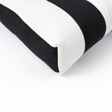 Outdoor Chair Cushions Set of 2 – Black and White Striped