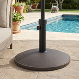 Ander Outdoor 35-pound Round Umbrella Base - Brown