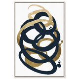 Formas Indigo and Gold - with hand-applied Gold Leaf