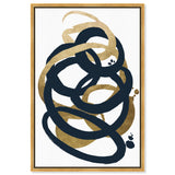 Formas Indigo and Gold - with hand-applied Gold Leaf
