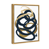 Formas Indigo and Gold - with hand-applied Gold Leaf