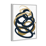 Formas Indigo and Gold - with hand-applied Gold Leaf