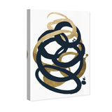 Formas Indigo and Gold - with hand-applied Gold Leaf