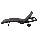 Patio Wicker Chaise Lounge Chairs Set of 2