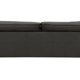 Tadi - Top Grain Leather Sofa - Black