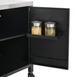 K&K 72.4' Large Grill Table for Big Green Egg