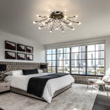 15-Light Chandelier Crystal Ceiling Lamp
