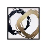 Balanced Rings- With Silver and Gold Leaf