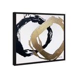 Balanced Rings- With Silver and Gold Leaf