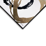 Balanced Rings- With Silver and Gold Leaf