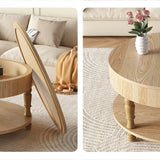 Coffee Table with Dual Storage for Living Room