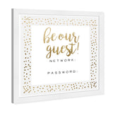 Be Our Guest Wifi Gold Confetti