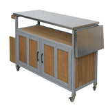 Foldable Outdoor Kitchen Island Patio Mobile Kitchen Cart