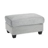 Upholstered U-Shaped Sectional Sofa with Movable Ottoman and Storage Pockets - Multiple Colors