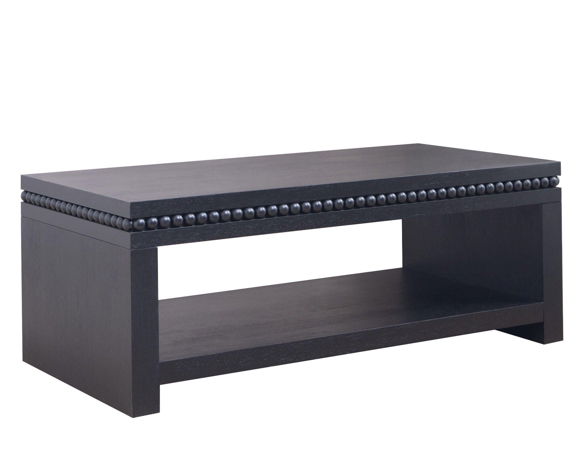 Modern Coffee Table With Beaded Trim