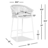 Maiden - Patio Counter Stool Sunproof Olefin (Set of 2)