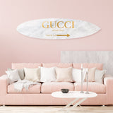 Italian Surfboard Marble Gold