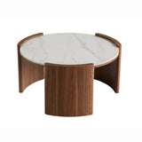 Modern Round Sintered Stone Coffee Table