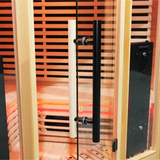 Blisspod I Vienna RED I All-In-One - Full Spectrum + Red Light Therapy I Indoor Corner Premium Sauna I 4-5 Person